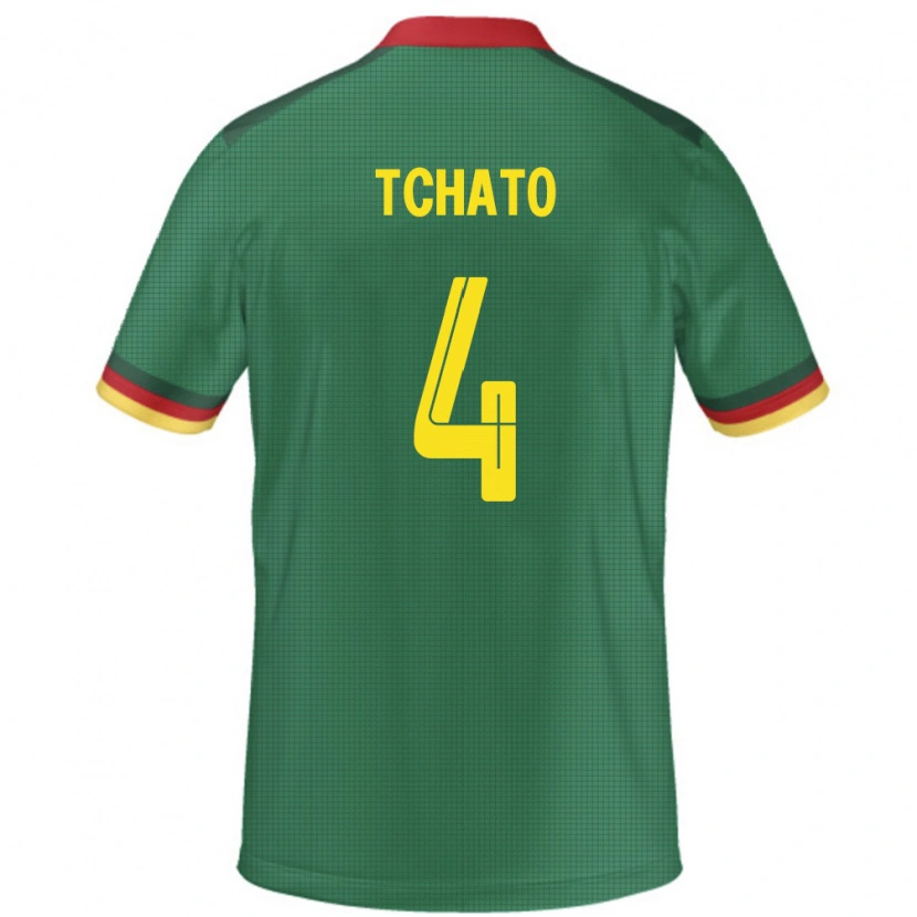 Danxen Dame Kamerun Enzo Tchato #4 Grønn Hjemmetrøye Drakt Trøye 24-26 Skjorter T-Skjorte