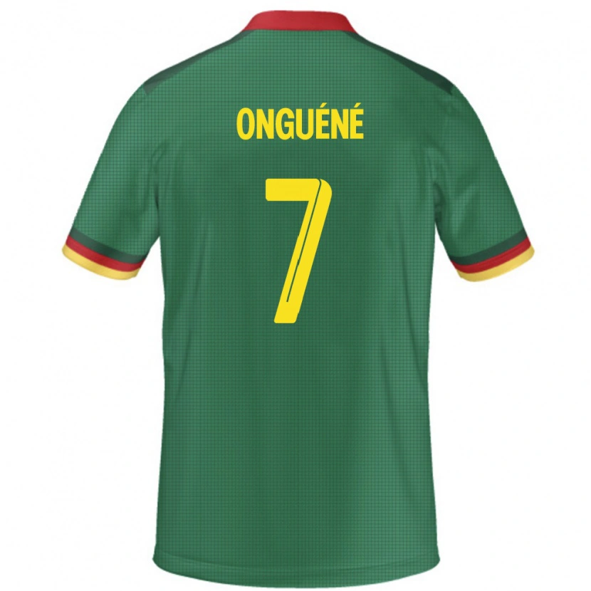 Danxen Dame Kamerun Gabrielle Onguene #7 Grønn Hjemmetrøye Drakt Trøye 24-26 Skjorter T-Skjorte