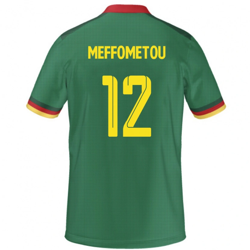 Danxen Dame Kamerun Falonne Meffometou #12 Grønn Hjemmetrøye Drakt Trøye 24-26 Skjorter T-Skjorte