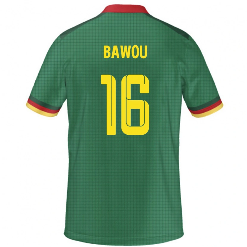 Danxen Dame Kamerun Ange Bawou #16 Grønn Hjemmetrøye Drakt Trøye 24-26 Skjorter T-Skjorte