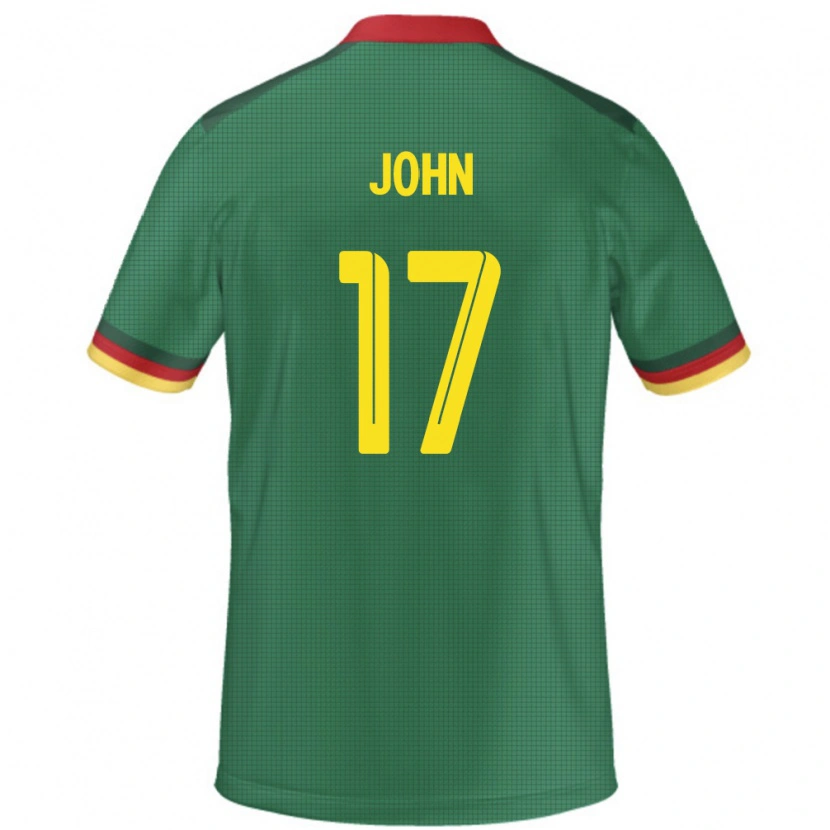 Danxen Dame Kamerun Nchindo John #17 Grønn Hjemmetrøye Drakt Trøye 24-26 Skjorter T-Skjorte