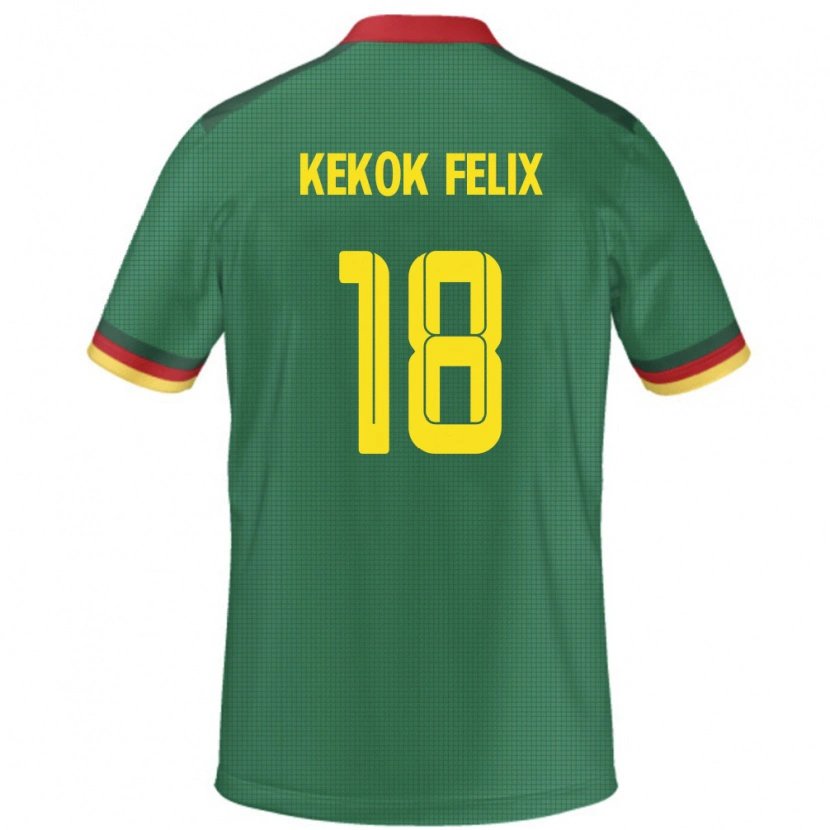 Danxen Dame Kamerun Ndifor Kekok Felix #18 Grønn Hjemmetrøye Drakt Trøye 24-26 Skjorter T-Skjorte