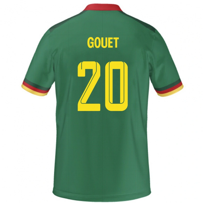 Danxen Dame Kamerun Samuel Oum Gouet #20 Grønn Hjemmetrøye Drakt Trøye 24-26 Skjorter T-Skjorte