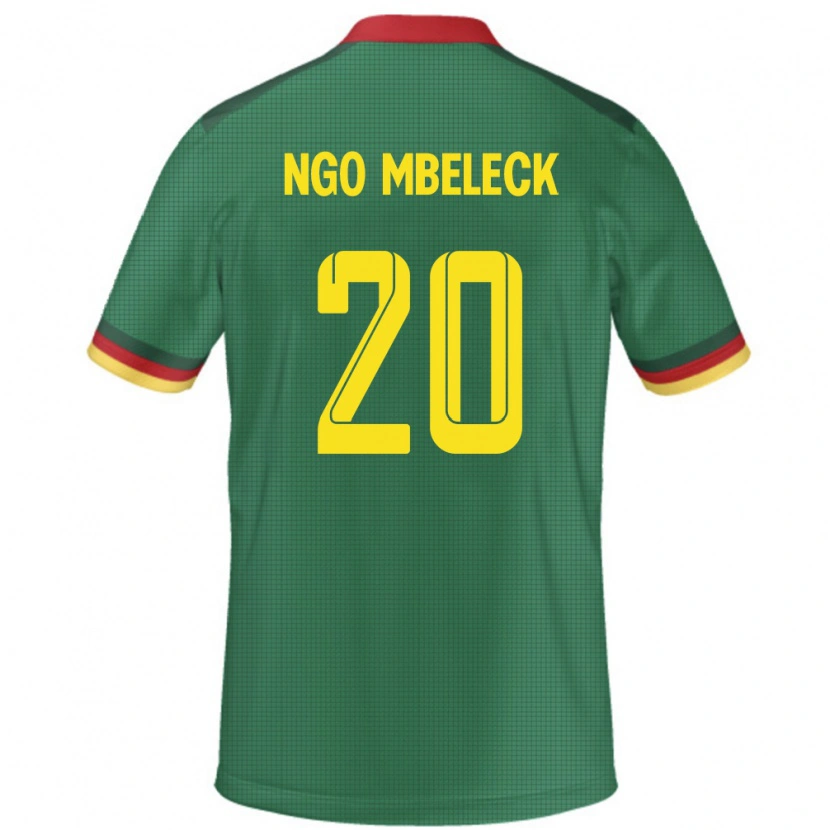 Danxen Dame Kamerun Genevieve Ngo Mbeleck #20 Grønn Hjemmetrøye Drakt Trøye 24-26 Skjorter T-Skjorte