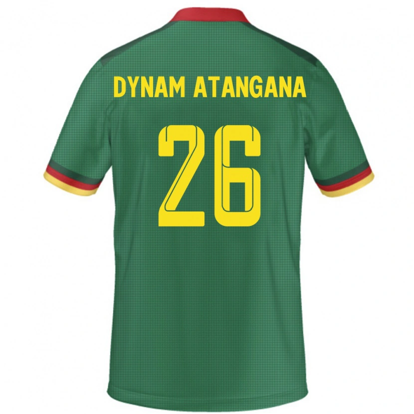 Danxen Dame Kamerun Marc Dynam Atangana #26 Grønn Hjemmetrøye Drakt Trøye 24-26 Skjorter T-Skjorte