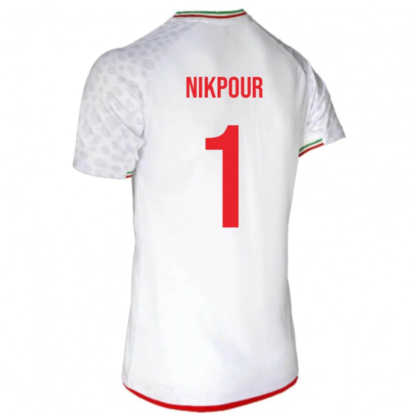 Danxen Dame Iran Amirhossein Nikpour #1 Hvit Hjemmetrøye Drakt Trøye 24-26 Skjorter T-Skjorte