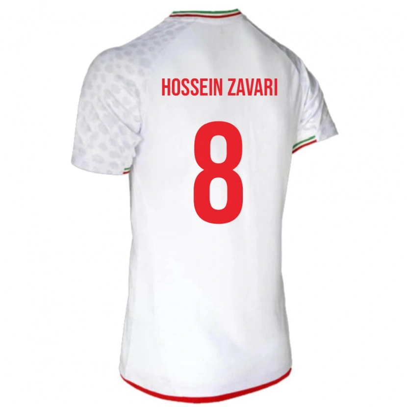 Danxen Dame Iran Mohammad Hossein Zavari #8 Hvit Hjemmetrøye Drakt Trøye 24-26 Skjorter T-Skjorte