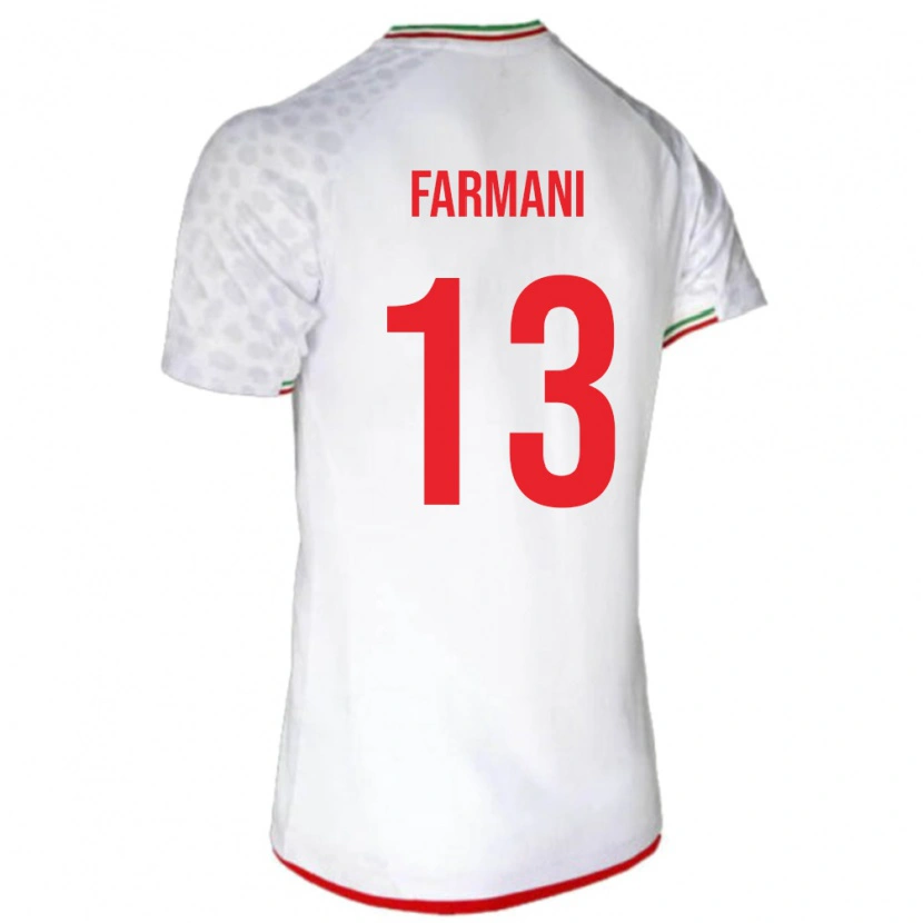 Danxen Dame Iran Yasaman Farmani #13 Hvit Hjemmetrøye Drakt Trøye 24-26 Skjorter T-Skjorte