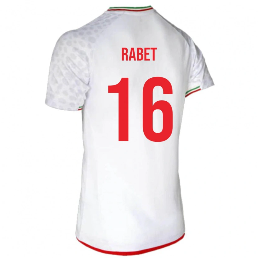 Danxen Dame Iran Fardin Rabet #16 Hvit Hjemmetrøye Drakt Trøye 24-26 Skjorter T-Skjorte