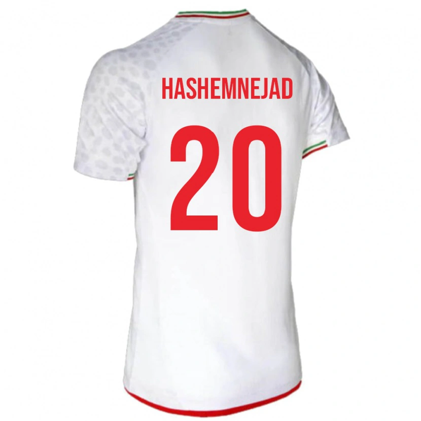 Danxen Dame Iran Mehdi Hashemnejad #20 Hvit Hjemmetrøye Drakt Trøye 24-26 Skjorter T-Skjorte