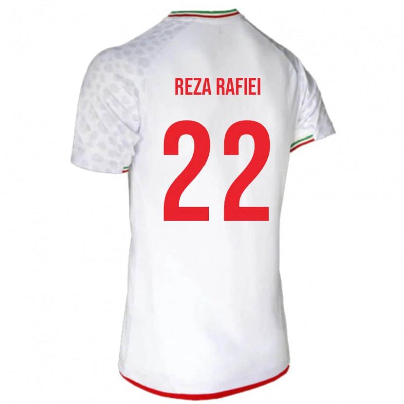 Danxen Dame Iran Amir Reza Rafiei #22 Hvit Hjemmetrøye Drakt Trøye 24-26 Skjorter T-Skjorte