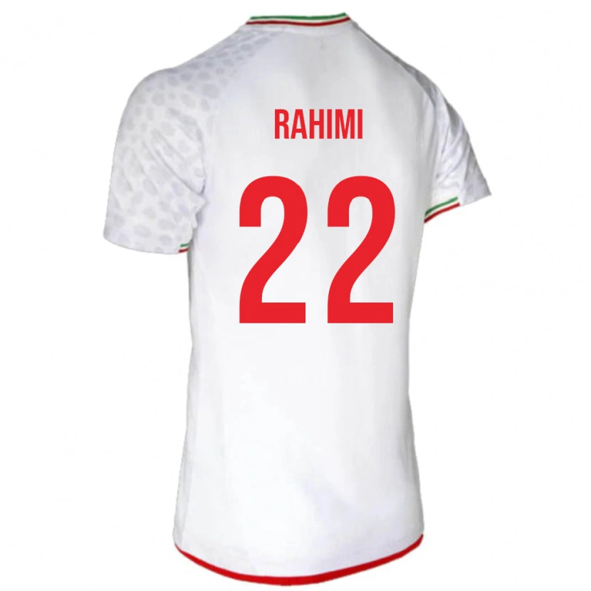 Danxen Dame Iran Farzad Rahimi #22 Hvit Hjemmetrøye Drakt Trøye 24-26 Skjorter T-Skjorte