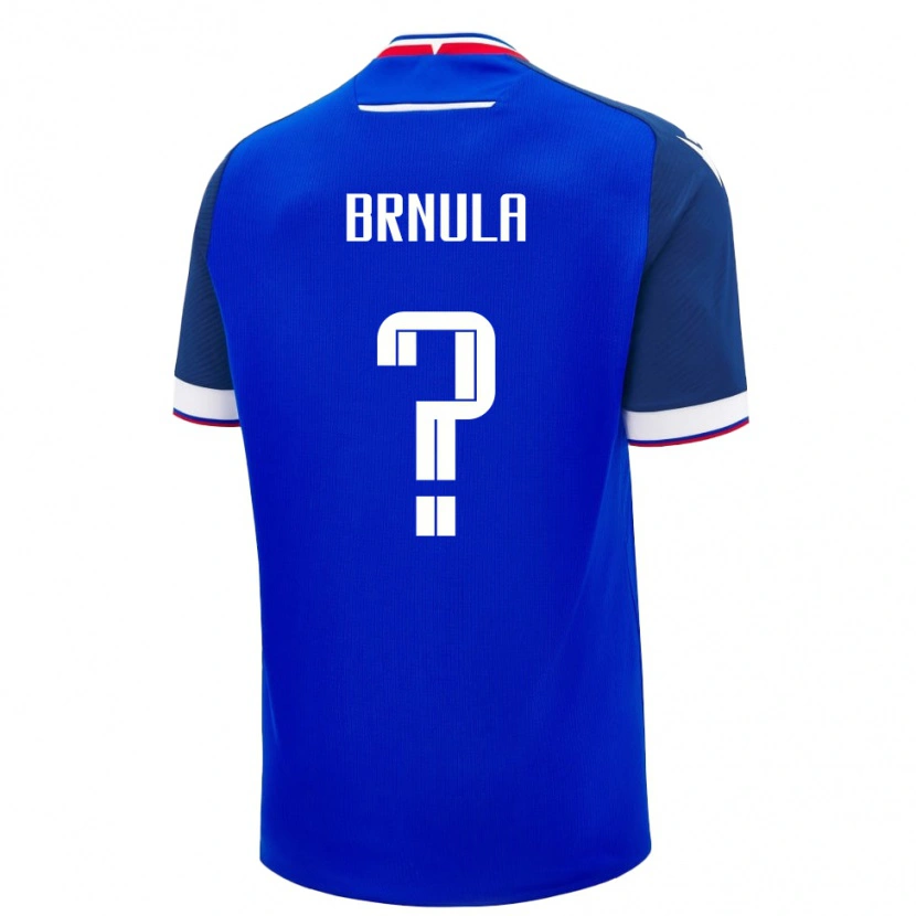 Danxen Dame Slovakia Jan Brnula #0 Blå Hjemmetrøye Drakt Trøye 24-26 Skjorter T-Skjorte
