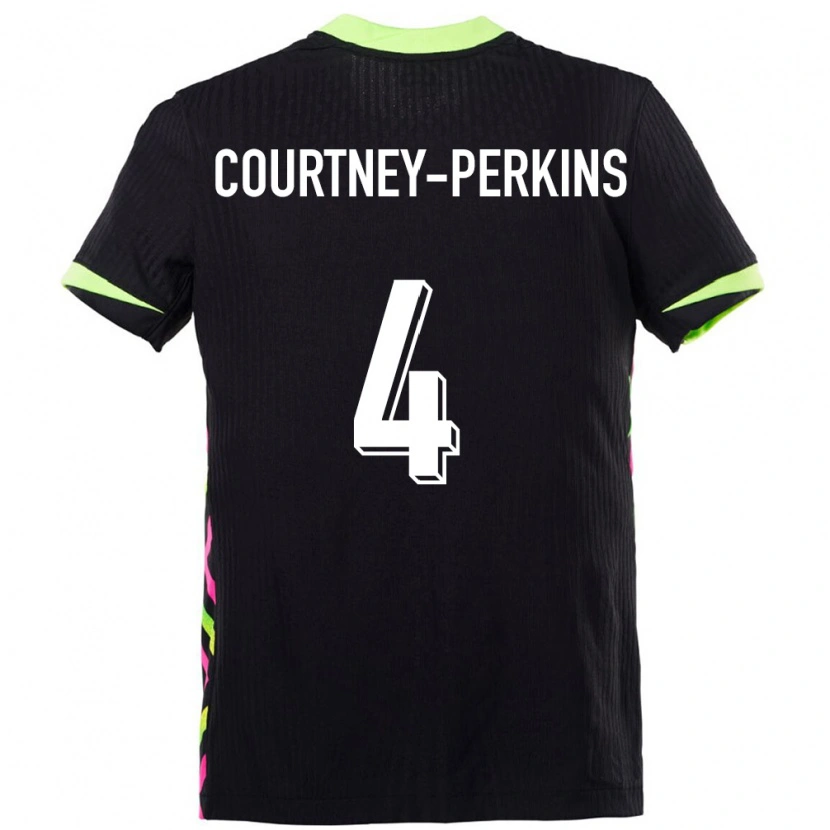 Danxen Dame Australia Jordan Courtney Perkins #4 Mørkeblå Bortetrøye Drakt Trøye 24-26 Skjorter T-Skjorte