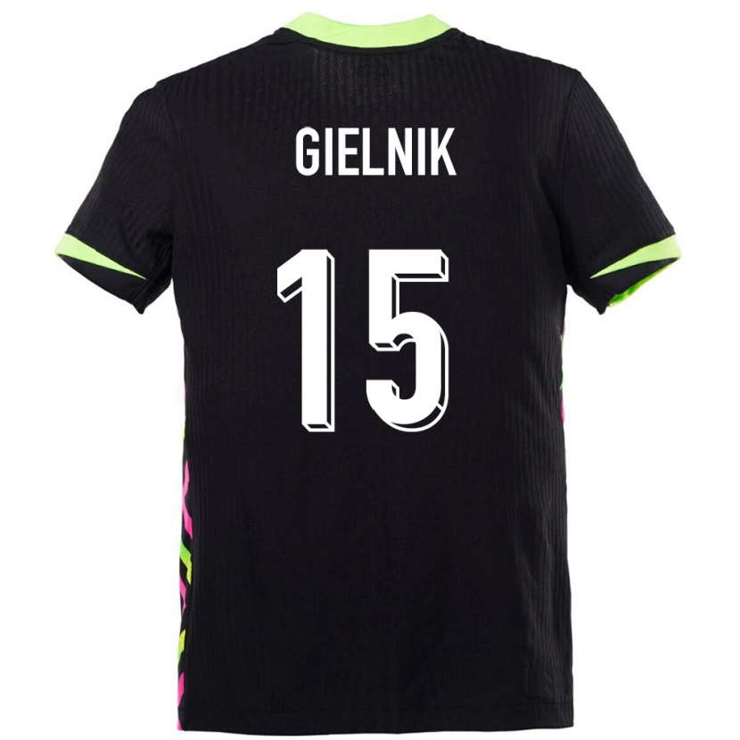Danxen Dame Australia Emily Gielnik #15 Mørkeblå Bortetrøye Drakt Trøye 24-26 Skjorter T-Skjorte