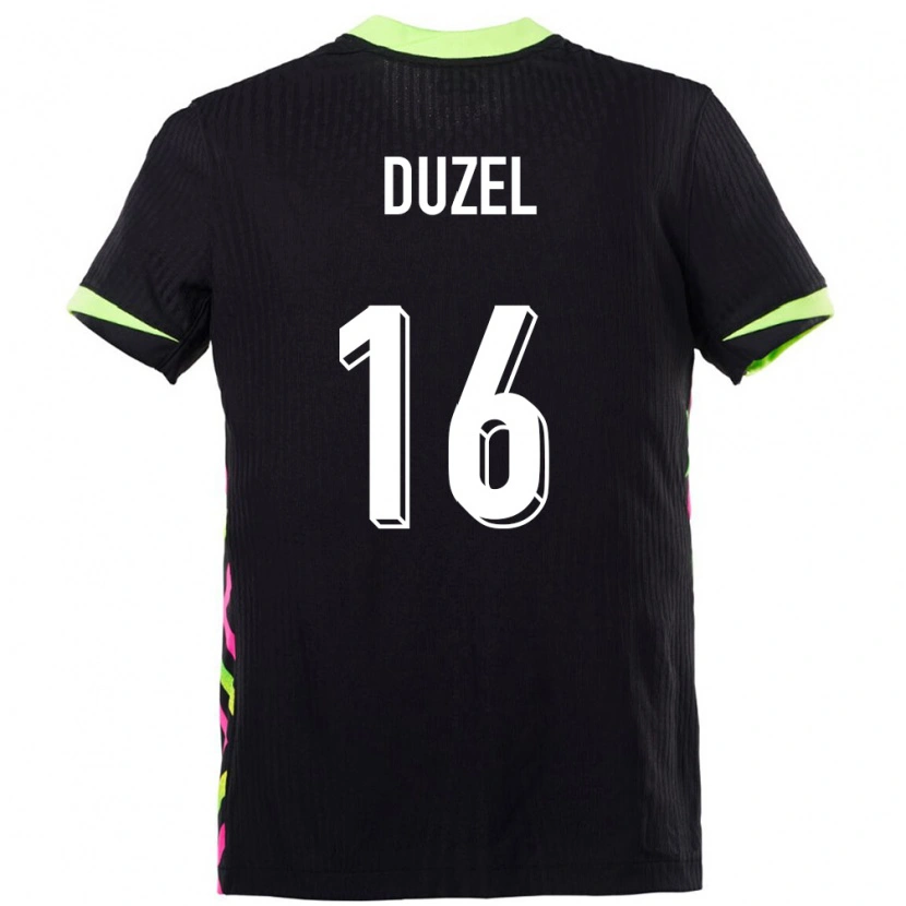 Danxen Dame Australia Luke Duzel #16 Mørkeblå Bortetrøye Drakt Trøye 24-26 Skjorter T-Skjorte