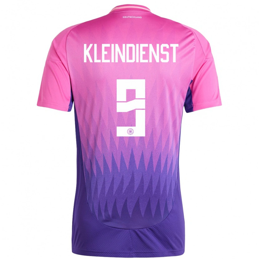 Danxen Dame Tyskland Tim Kleindienst #9 Rosa Lilla Bortetrøye Drakt Trøye 24-26 Skjorter T-Skjorte