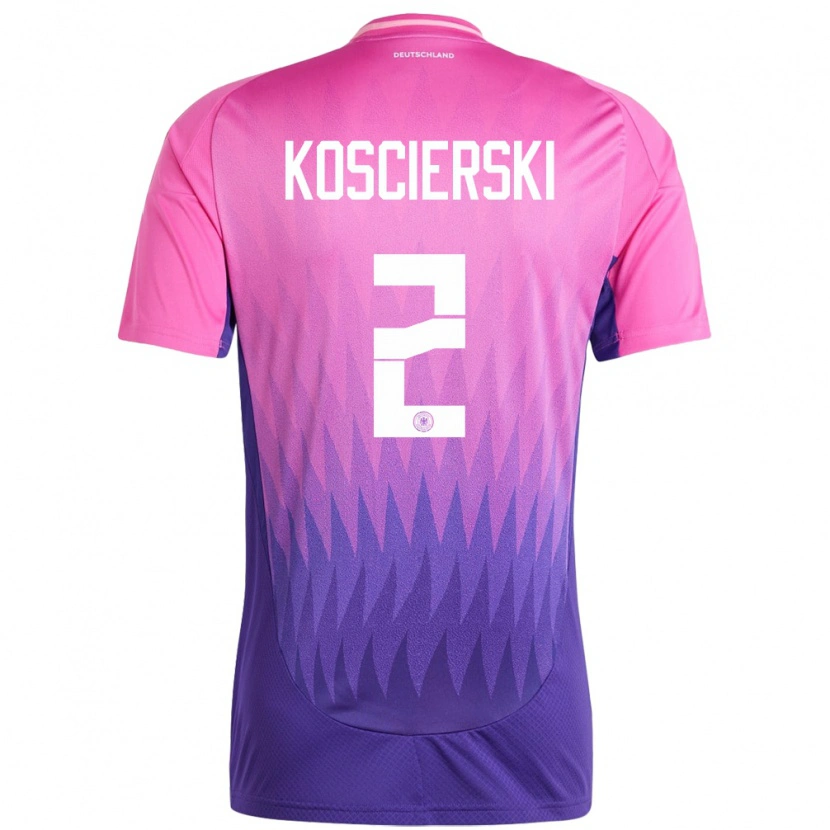 Danxen Dame Tyskland Kacper Koscierski #2 Rosa Lilla Bortetrøye Drakt Trøye 24-26 Skjorter T-Skjorte