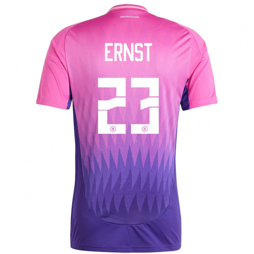 Danxen Dame Tyskland Tjark Ernst #23 Rosa Lilla Bortetrøye Drakt Trøye 24-26 Skjorter T-Skjorte