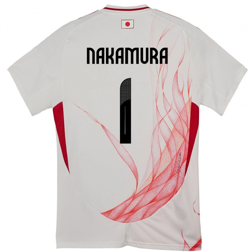 Danxen Dame Japan Keisuke Nakamura #1 Hvit Bortetrøye Drakt Trøye 24-26 Skjorter T-Skjorte