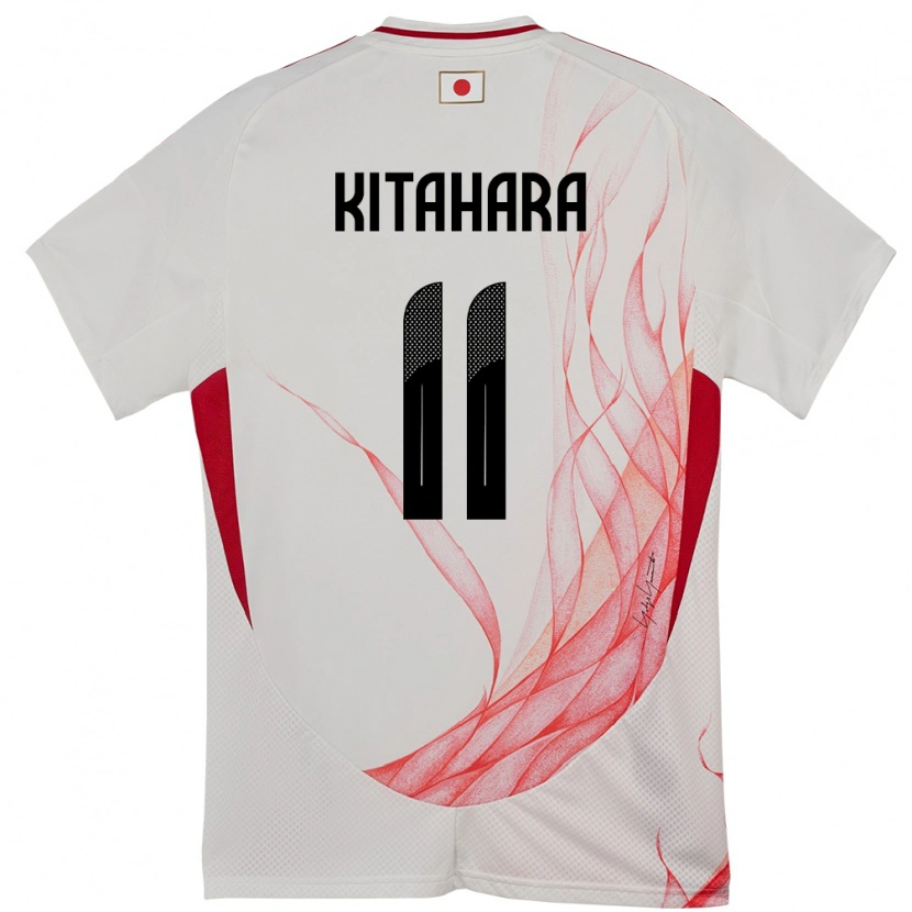 Danxen Dame Japan Maki Kitahara #11 Hvit Bortetrøye Drakt Trøye 24-26 Skjorter T-Skjorte