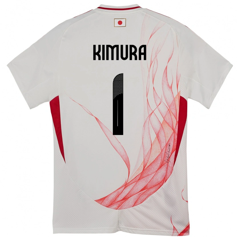 Danxen Dame Japan Ryoya Kimura #1 Hvit Bortetrøye Drakt Trøye 24-26 Skjorter T-Skjorte