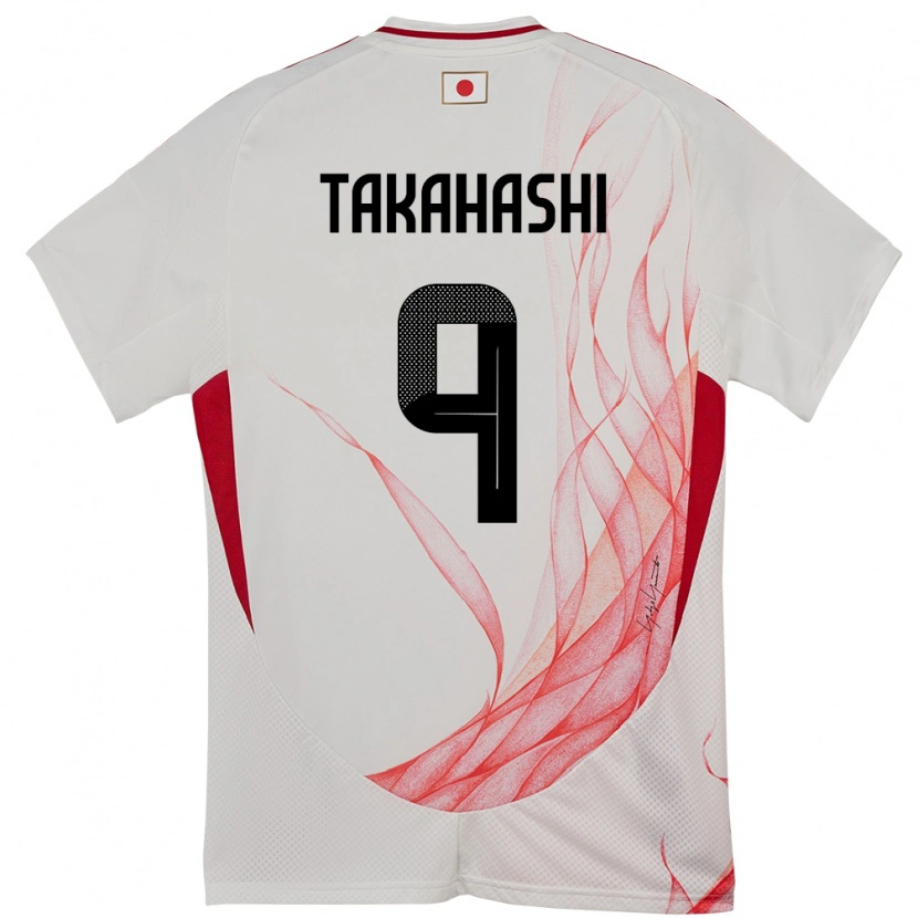 Danxen Dame Japan Hikaru Takahashi #9 Hvit Bortetrøye Drakt Trøye 24-26 Skjorter T-Skjorte