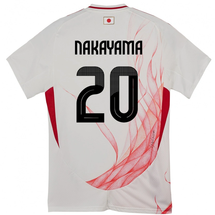 Danxen Dame Japan Yuta Nakayama #20 Hvit Bortetrøye Drakt Trøye 24-26 Skjorter T-Skjorte