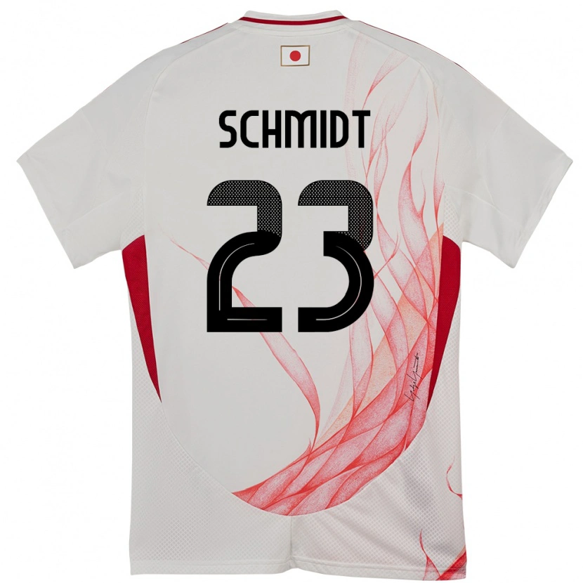 Danxen Dame Japan Daniel Schmidt #23 Hvit Bortetrøye Drakt Trøye 24-26 Skjorter T-Skjorte