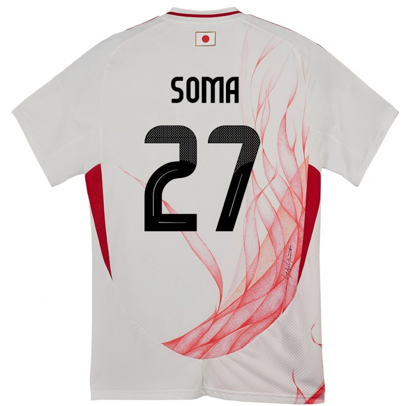 Danxen Dame Japan Yuki Soma #27 Hvit Bortetrøye Drakt Trøye 24-26 Skjorter T-Skjorte