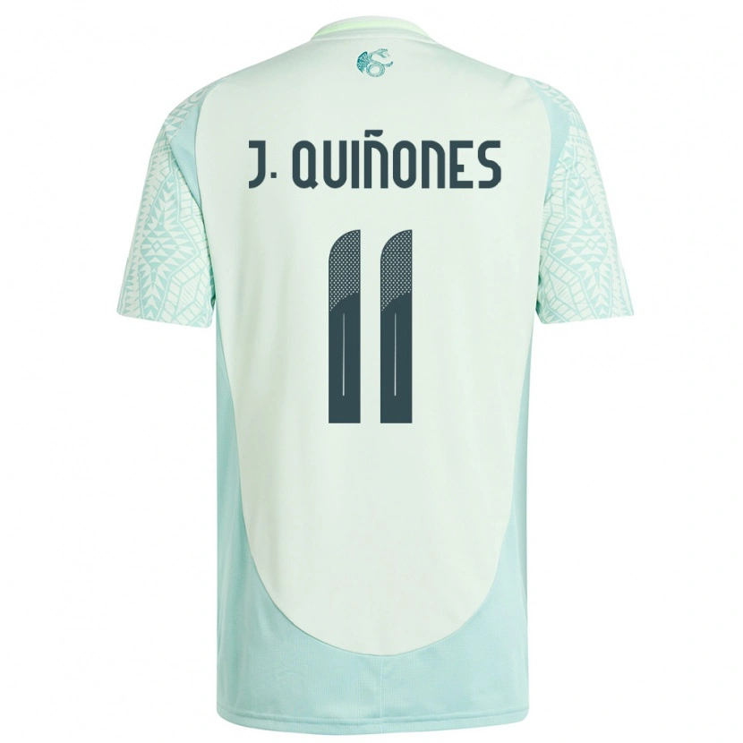 Danxen Dame Mexico Julián Quiñones #11 Lin Grønn Bortetrøye Drakt Trøye 24-26 Skjorter T-Skjorte