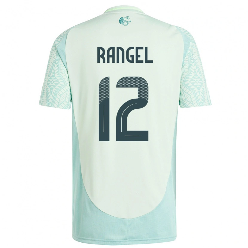 Danxen Dame Mexico Raúl Rangel #12 Lin Grønn Bortetrøye Drakt Trøye 24-26 Skjorter T-Skjorte
