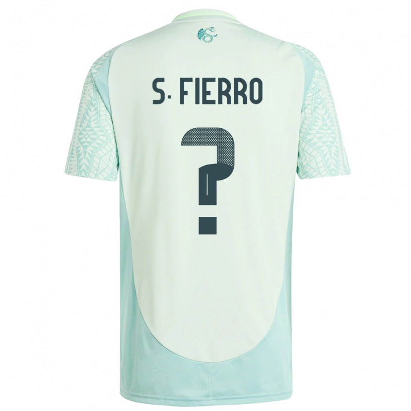 Danxen Dame Mexico Sebastián Fierro #0 Lin Grønn Bortetrøye Drakt Trøye 24-26 Skjorter T-Skjorte