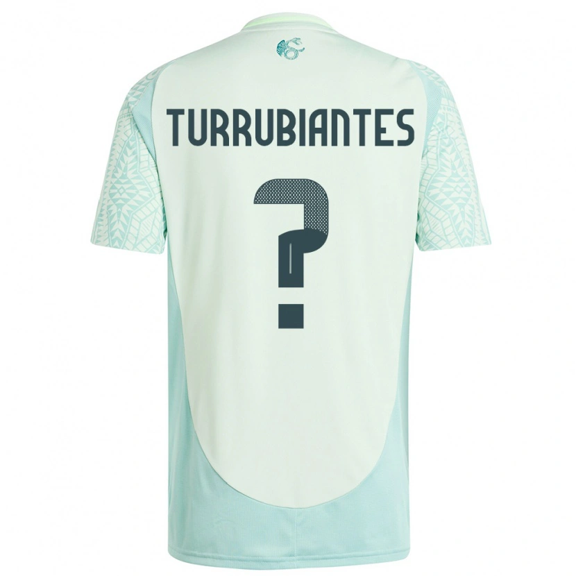 Danxen Dame Mexico Abdon Turrubiantes #0 Lin Grønn Bortetrøye Drakt Trøye 24-26 Skjorter T-Skjorte