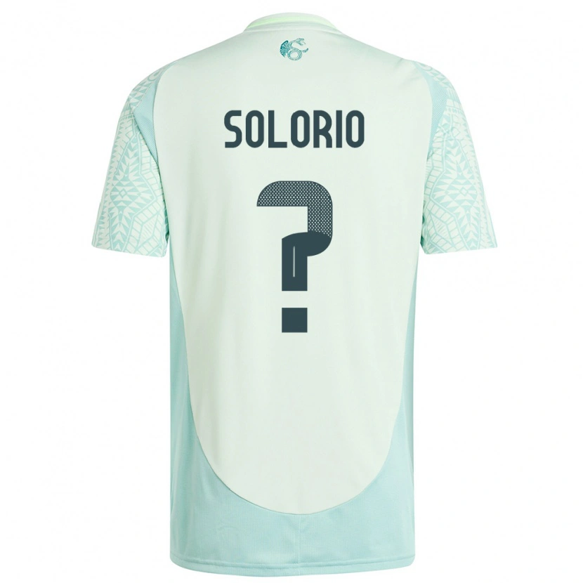Danxen Dame Mexico Kevin Solorio #0 Lin Grønn Bortetrøye Drakt Trøye 24-26 Skjorter T-Skjorte