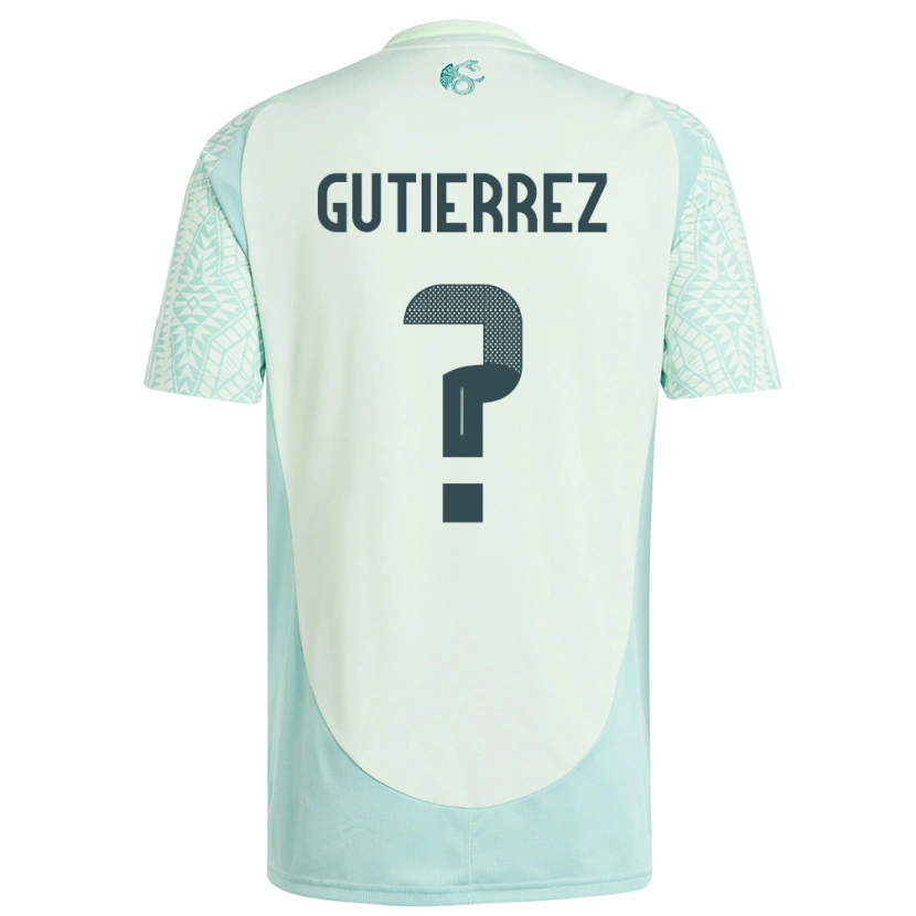 Danxen Dame Mexico Orlando Gutiérrez #0 Lin Grønn Bortetrøye Drakt Trøye 24-26 Skjorter T-Skjorte