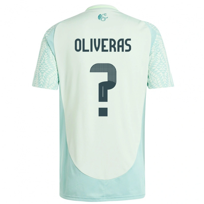 Danxen Dame Mexico Robert Oliveras #0 Lin Grønn Bortetrøye Drakt Trøye 24-26 Skjorter T-Skjorte