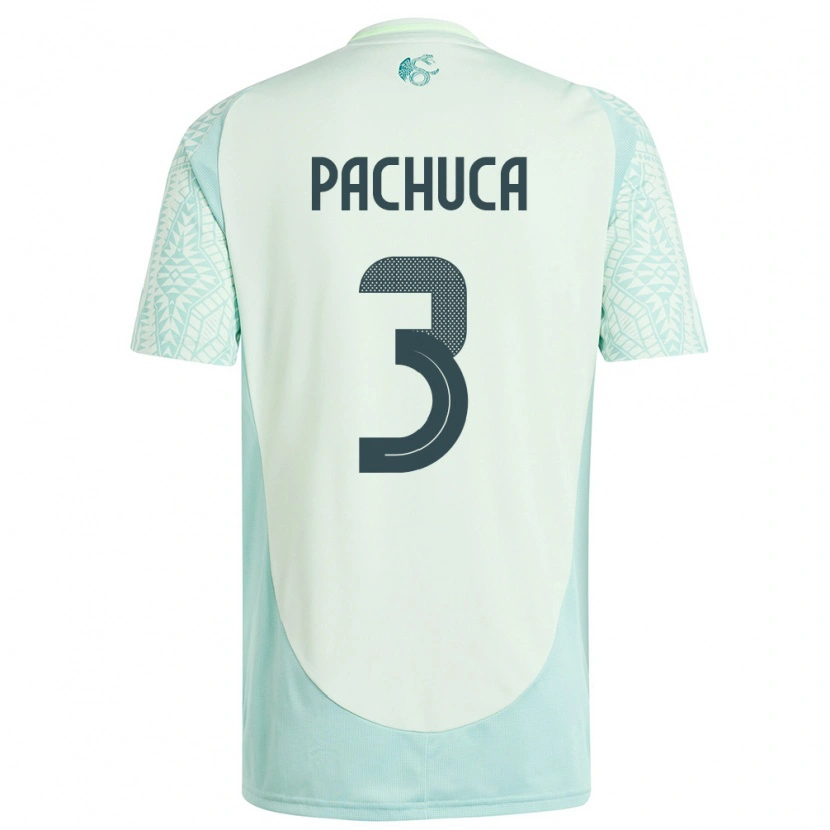 Danxen Dame Mexico José Pachuca #3 Lin Grønn Bortetrøye Drakt Trøye 24-26 Skjorter T-Skjorte