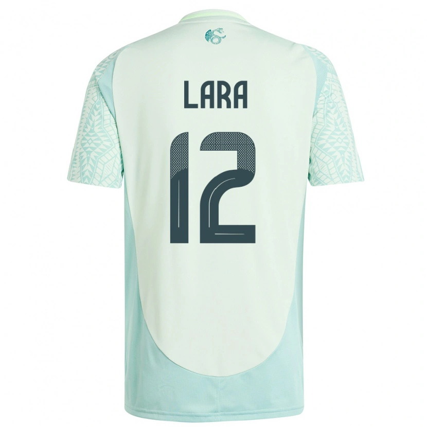 Danxen Dame Mexico Pablo Lara #12 Lin Grønn Bortetrøye Drakt Trøye 24-26 Skjorter T-Skjorte