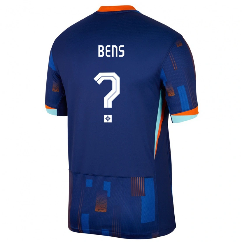 Danxen Dame Nederland Teun Bens #0 Blå Bortetrøye Drakt Trøye 24-26 Skjorter T-Skjorte
