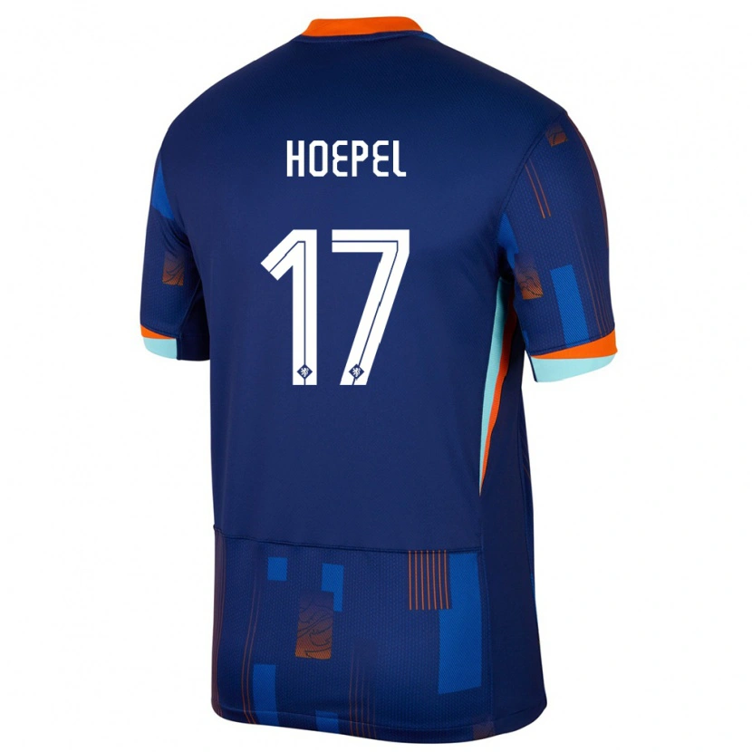 Danxen Dame Nederland Jerayson Hoepel #17 Blå Bortetrøye Drakt Trøye 24-26 Skjorter T-Skjorte