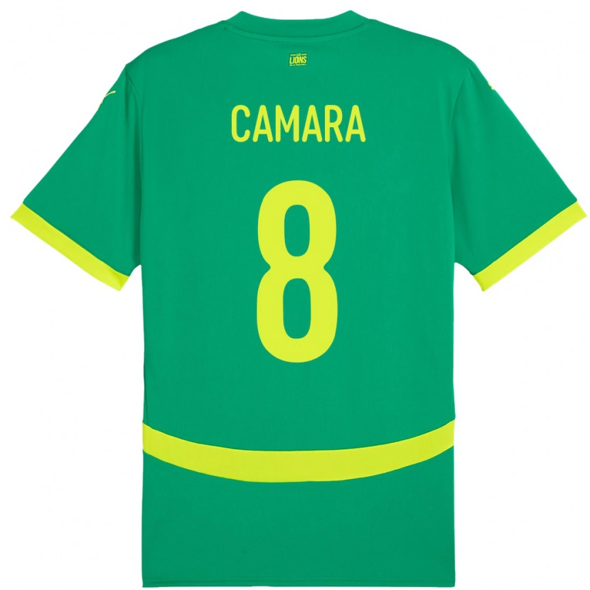 Danxen Dame Senegal Lamine Camara #8 Grønn Bortetrøye Drakt Trøye 24-26 Skjorter T-Skjorte