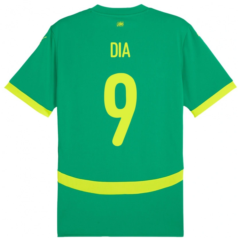 Danxen Dame Senegal Boulaye Dia #9 Grønn Bortetrøye Drakt Trøye 24-26 Skjorter T-Skjorte