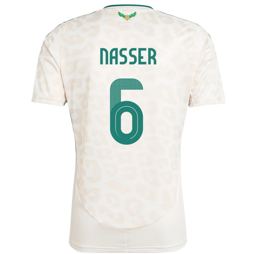 Danxen Dame Saudi-Arabia Nasser Al-Dawsari #6 Hvit Bortetrøye Drakt Trøye 24-26 Skjorter T-Skjorte