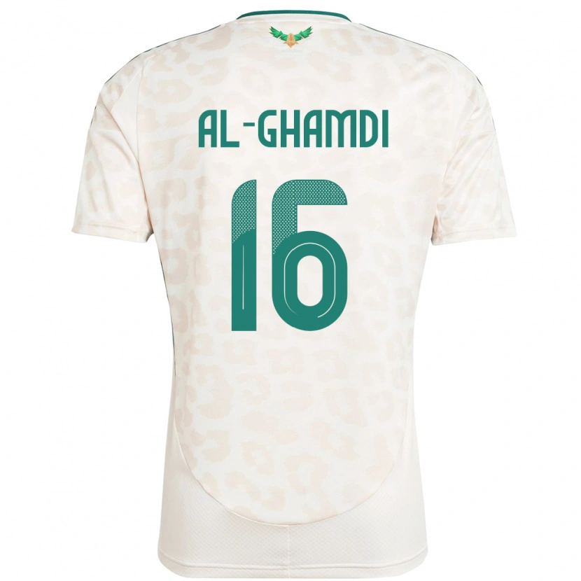 Danxen Dame Saudi-Arabia Faisal Al-Ghamdi #16 Hvit Bortetrøye Drakt Trøye 24-26 Skjorter T-Skjorte