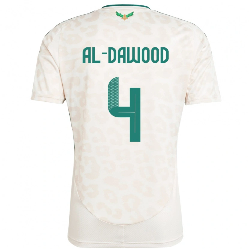 Danxen Dame Saudi-Arabia Mishaal Al-Dawood #4 Hvit Bortetrøye Drakt Trøye 24-26 Skjorter T-Skjorte