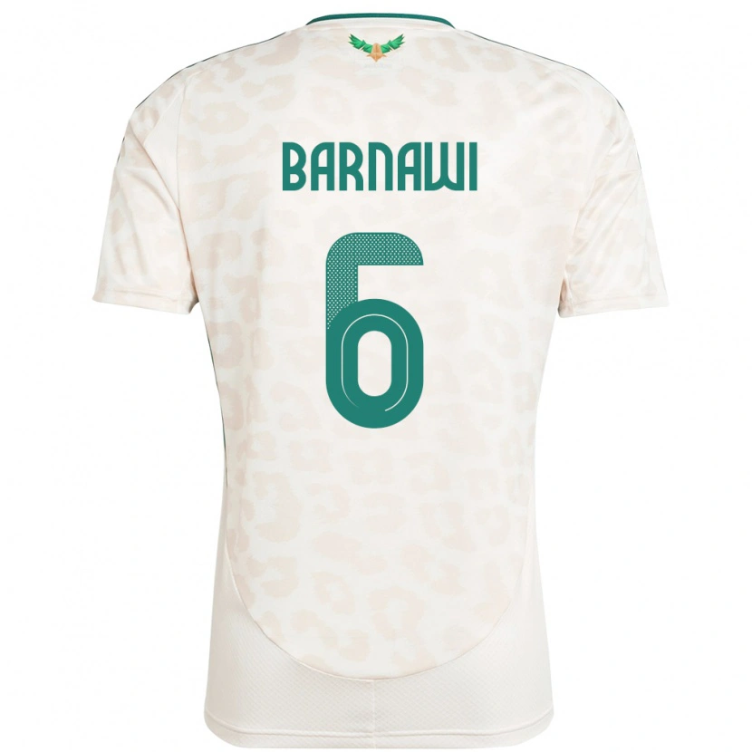 Danxen Dame Saudi-Arabia Saleh Barnawi #6 Hvit Bortetrøye Drakt Trøye 24-26 Skjorter T-Skjorte