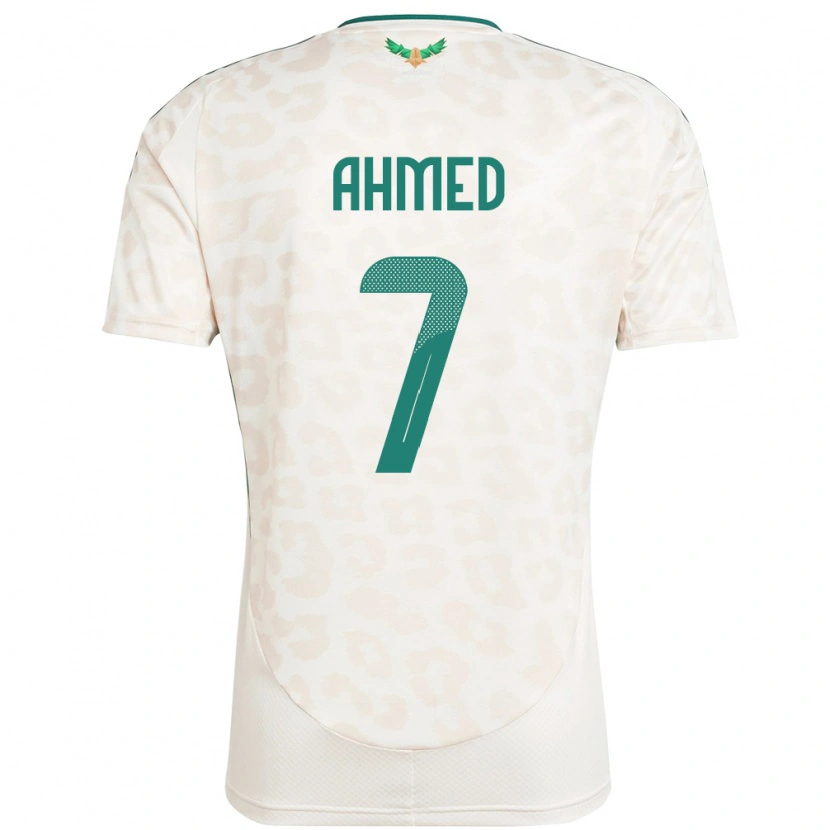 Danxen Dame Saudi-Arabia Thari Ahmed #7 Hvit Bortetrøye Drakt Trøye 24-26 Skjorter T-Skjorte