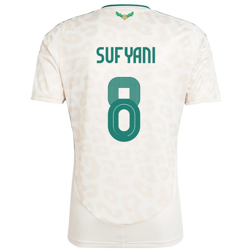 Danxen Dame Saudi-Arabia Abdulrahman Sufyani #8 Hvit Bortetrøye Drakt Trøye 24-26 Skjorter T-Skjorte