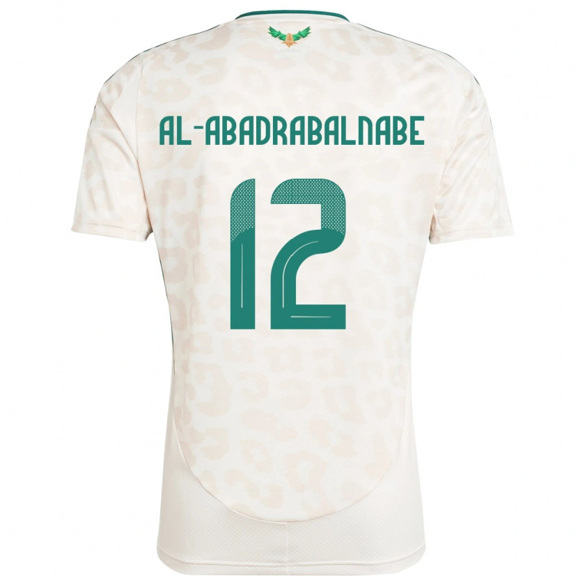 Danxen Dame Saudi-Arabia Ahmed Musallam Al-Abadrabalnabe #12 Hvit Bortetrøye Drakt Trøye 24-26 Skjorter T-Skjorte